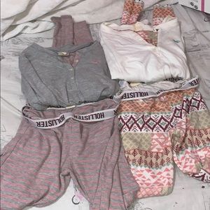 Bundle of girls hollister pj’s